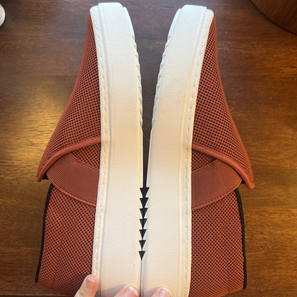 Eileen Fisher Women's Platform Sneakers Never Worn 8.5‎ Red Brown - Picture 2 of 7